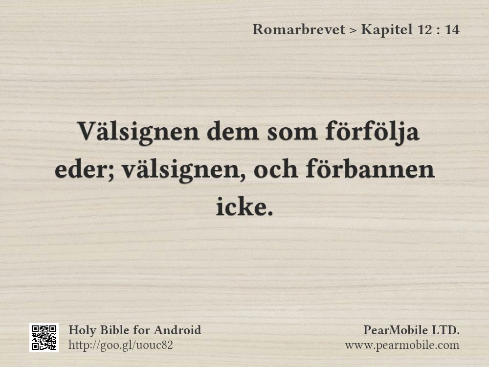 Romarbrevet, Kapitel 12:14